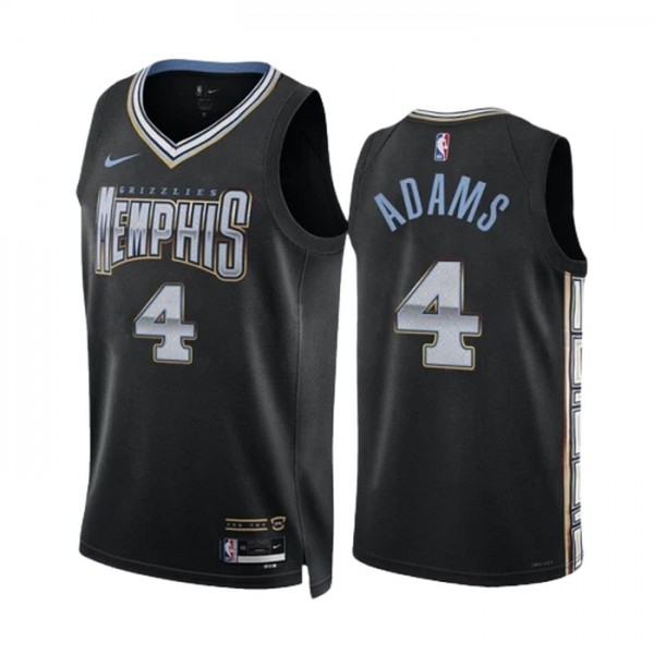 Memphis Grizzlies Trikot Steven Adams 4 Nike 2022-23 City Edition Schwarz Swingman - Herren Memphis Grizzlies Trikot Steven Adams 4 Nike 2022-23 City Edition Schwarz Swingman - Herren